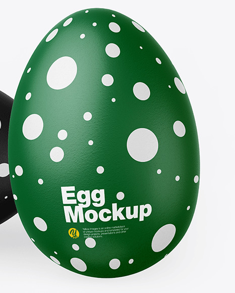 Two Textured Eggs Mockup PSD #5