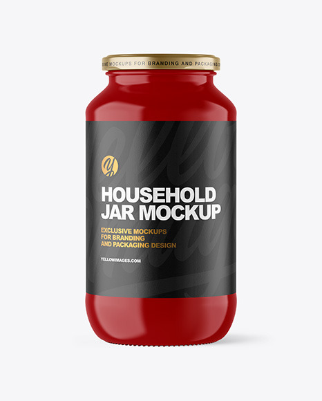 Glossy Jar Mockup
