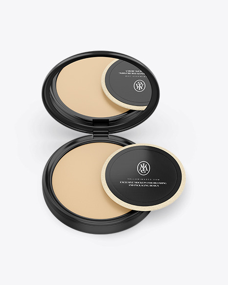 Download Compact Powder Mockup In Packaging Mockups On Yellow Images Object Mockups