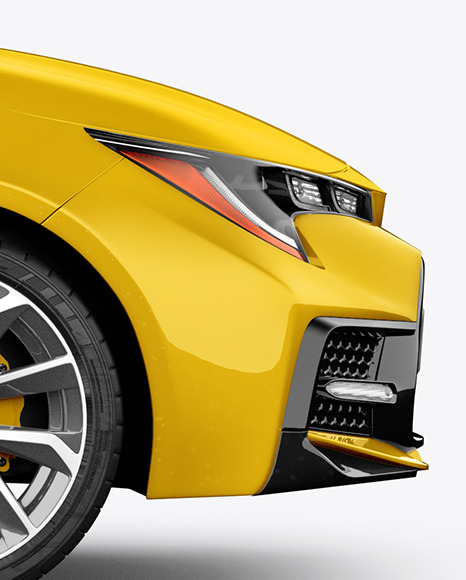 Sedan Mockup   Side View PSD #6