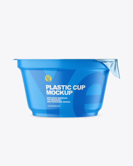 Matte Plastic Cup Mockup PSD #2