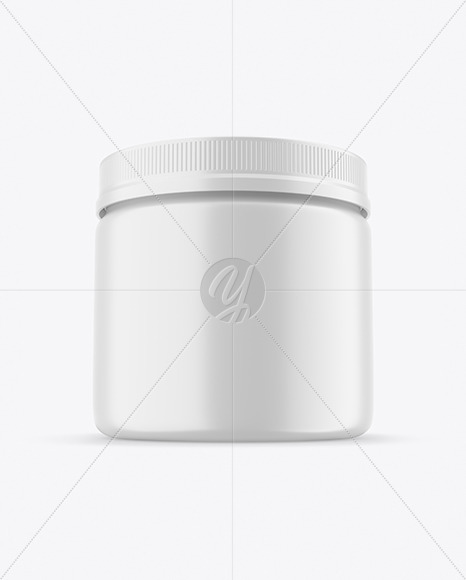 Matte Plastic Jar Mockup PSD #1