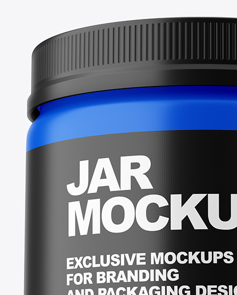 Matte Plastic Jar Mockup PSD #4