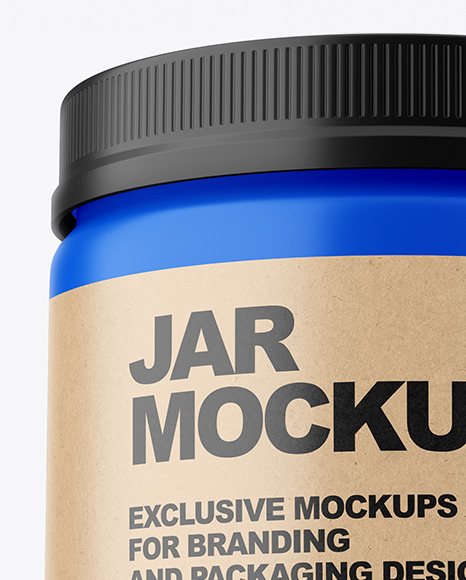 Matte Plastic Jar Mockup PSD #6