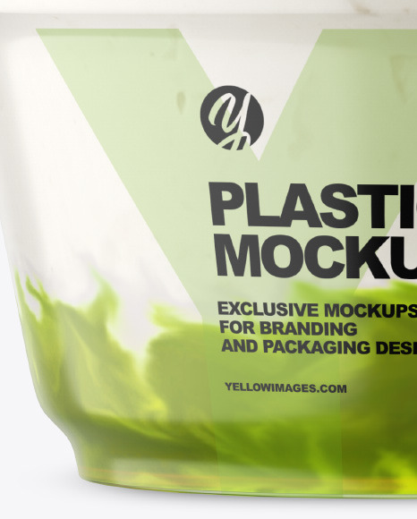 Plastic Cup w  Yogurt and Kiwi Jam PSD #1