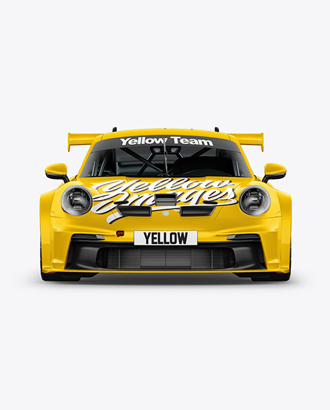 Sport Car Mockup   Front View PSD #6
