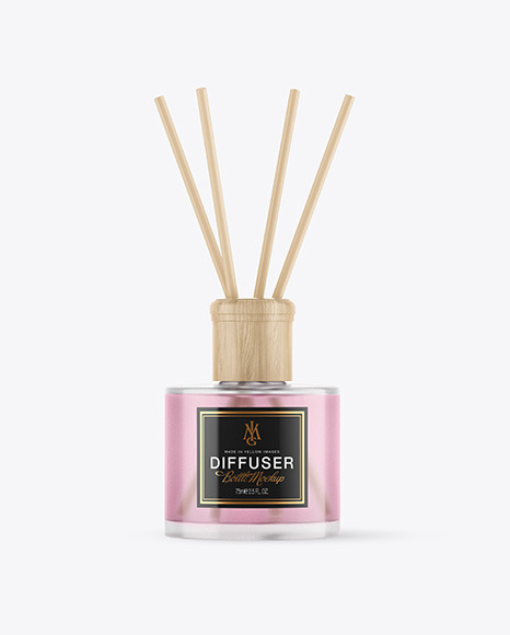 Download Frosted Glass Diffuser Bottle Mockup In Bottle Mockups On Yellow Images Object Mockups
