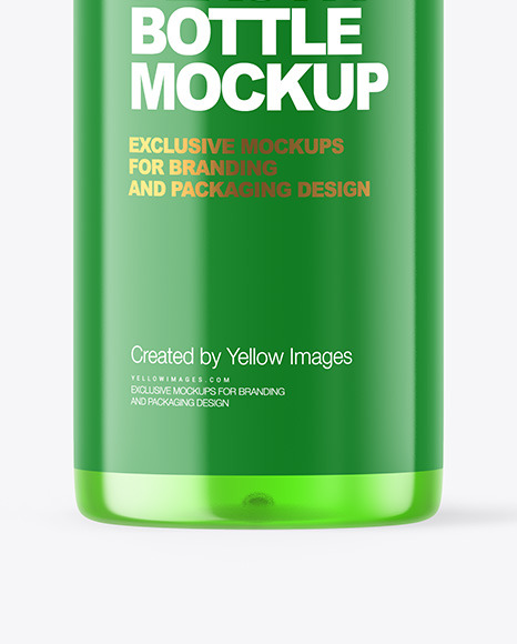 Color Plastic Bottle Mockup PSD #1