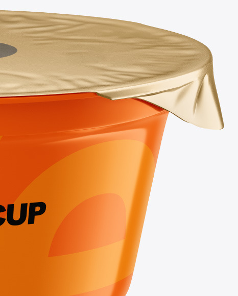 Plastic Glossy Cup Mockup PSD #2