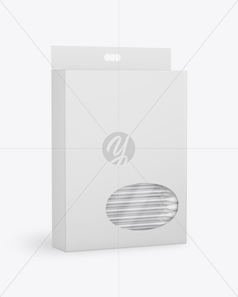 Box with Cotton Buds Mockup PSD #3