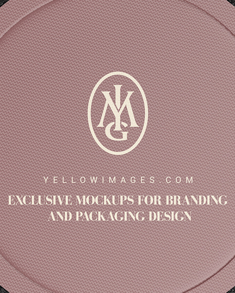 Download Metallic Cosmetic Powder Mockup In Packaging Mockups On Yellow Images Object Mockups