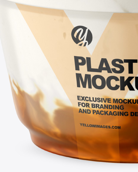 Plastic Cup w  Yogurt and Apricot Jam PSD #1