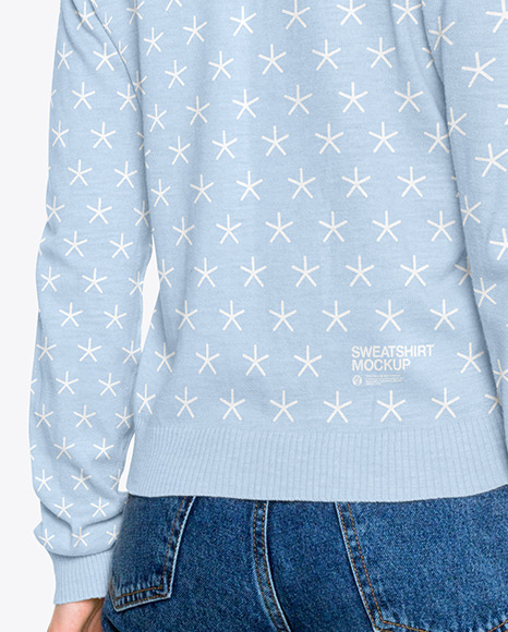 Woman in a Sweatshirt Mockup PSD #1