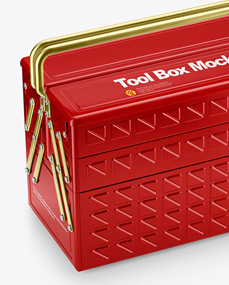 Tool Box Mockup   Half Side View PSD #2