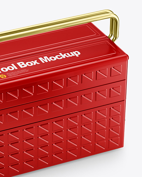 Tool Box Mockup   Half Side View PSD #1