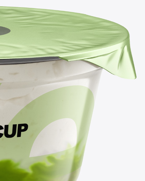 Plastic Cup w  Yogurt and Kiwi Jam PSD #2
