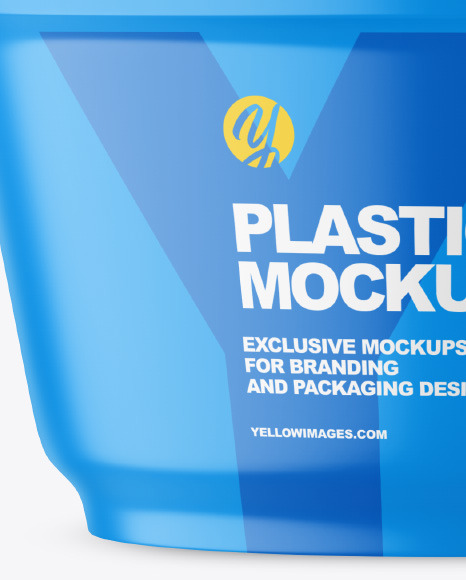 Plastic Matte Cup Mockup PSD #1
