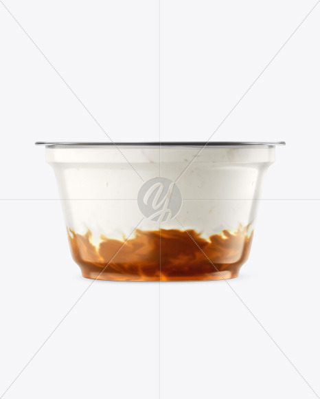 Plastic Cup w  Yogurt and Apricot Jam PSD #3