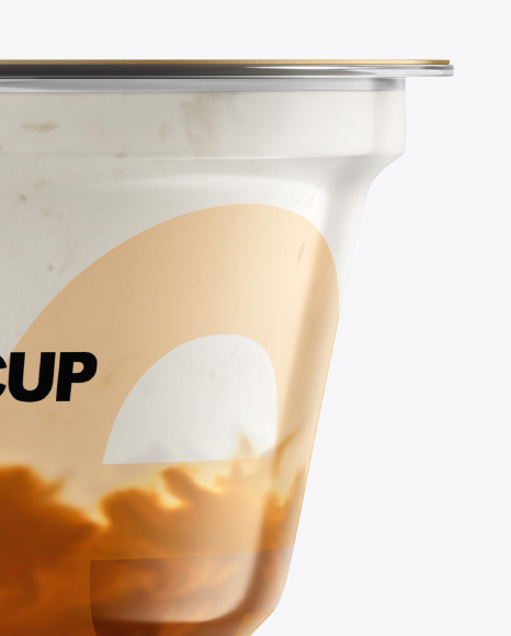 Plastic Cup w  Yogurt and Apricot Jam PSD #2