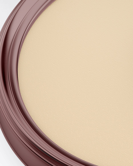 Metallic Compact Powder Mockup PSD #1