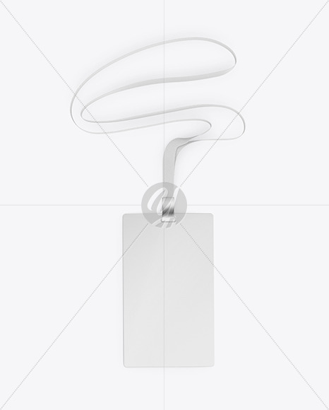 Lanyard w  Plastic ID Card Mockup PSD #3