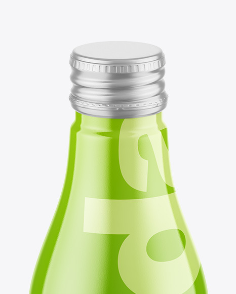 Glossy Drink Bottle Mockup PSD #2
