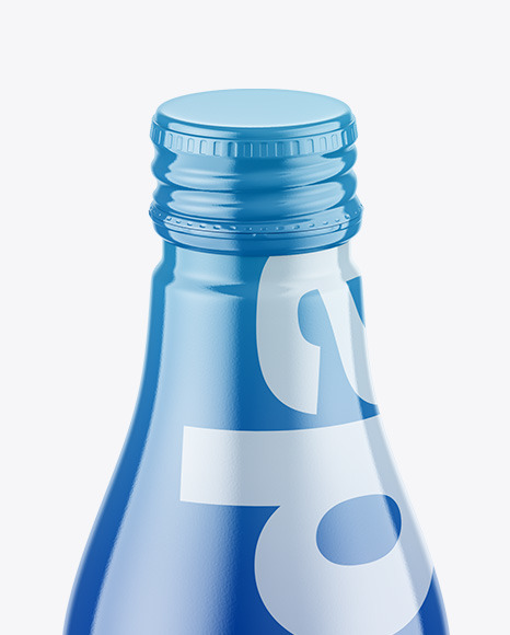 Glossy Drink Bottle Mockup PSD #5