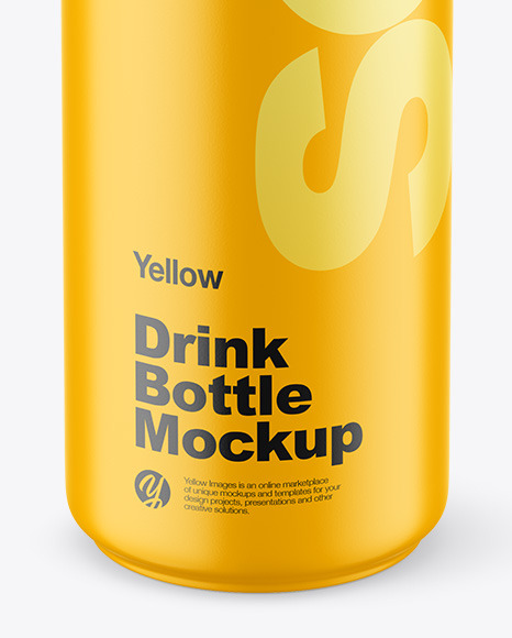 Matte Drink Bottle Mockup PSD #1
