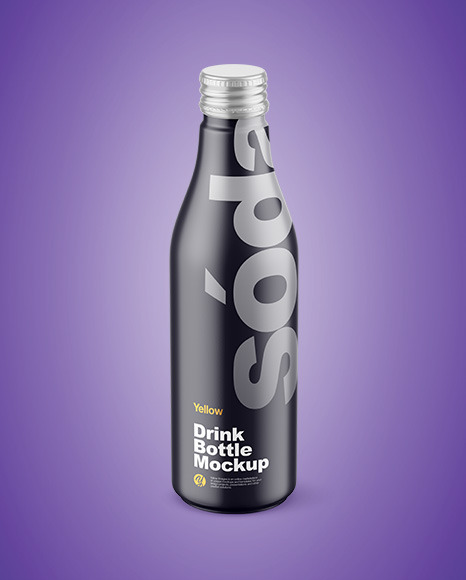 Matte Drink Bottle Mockup PSD #7