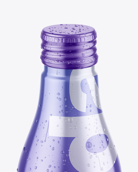 Metallic Drink Bottle w  Drops Mockup PSD #2