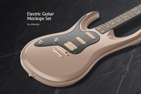 Electric Guitar Mockups Set