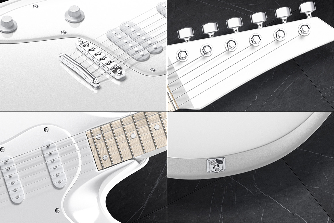 Electric Guitar Mockups Set