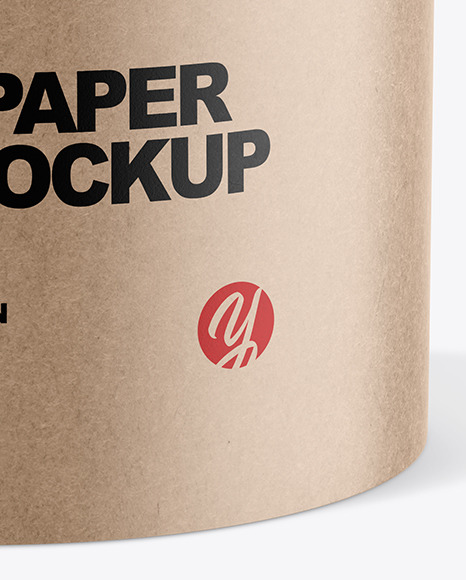 Kraft Paper Tube Mockup PSD #6