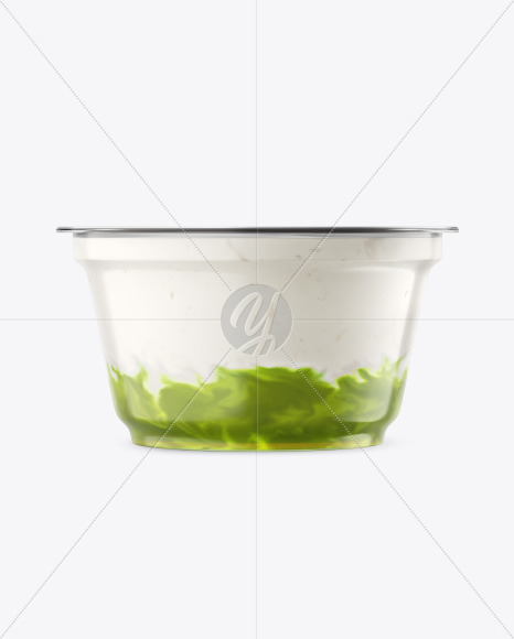 Plastic Cup w  Yogurt and Kiwi Jam PSD #3
