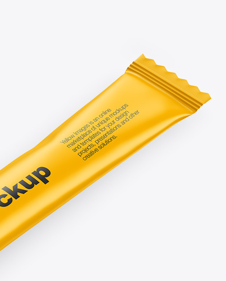 Download Matte Stick Sachet Mockup in Sachet Mockups on Yellow Images Object Mockups