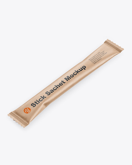 Kraft Stick Sachet Mockup PSD #2