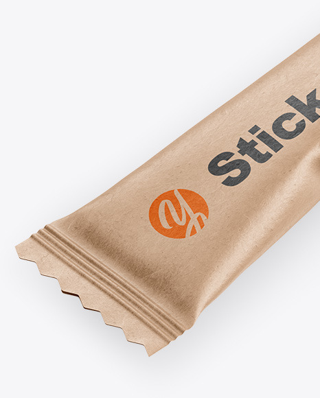 Kraft Stick Sachet Mockup PSD #4