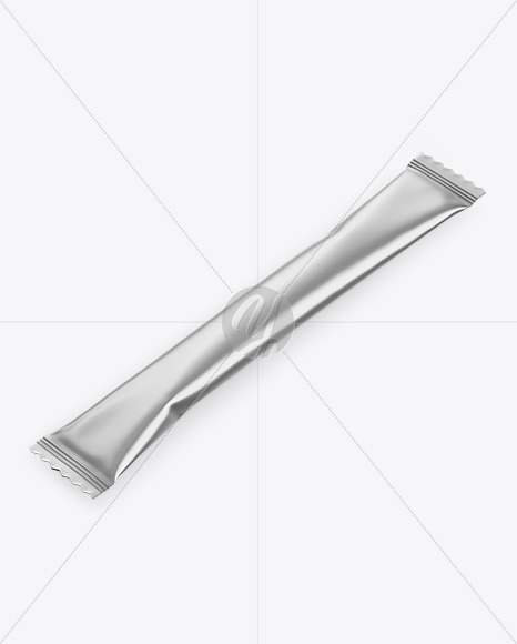 Matte Metallic Stick Sachet Mockup PSD #1