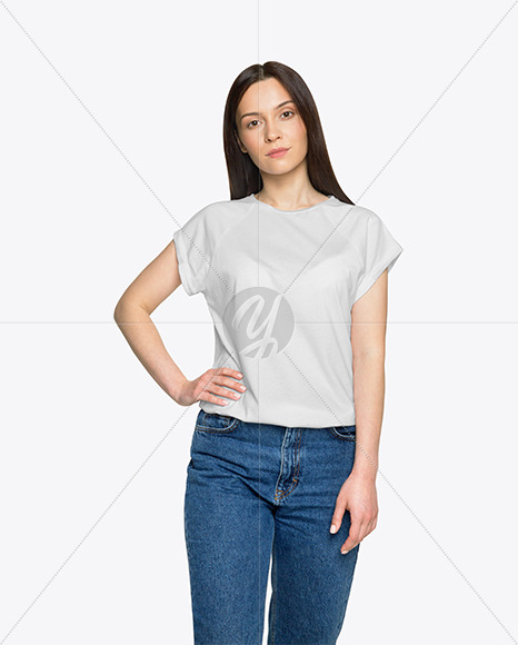 Free Men’s Heather Loose-Fit T-shirt Mockup - Front Half-Side View Apparel Mockups
