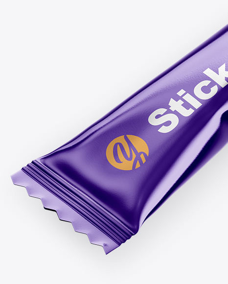 Metallic Stick Sachet Mockup PSD #7