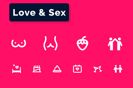 Love &amp; Sex Icons Set