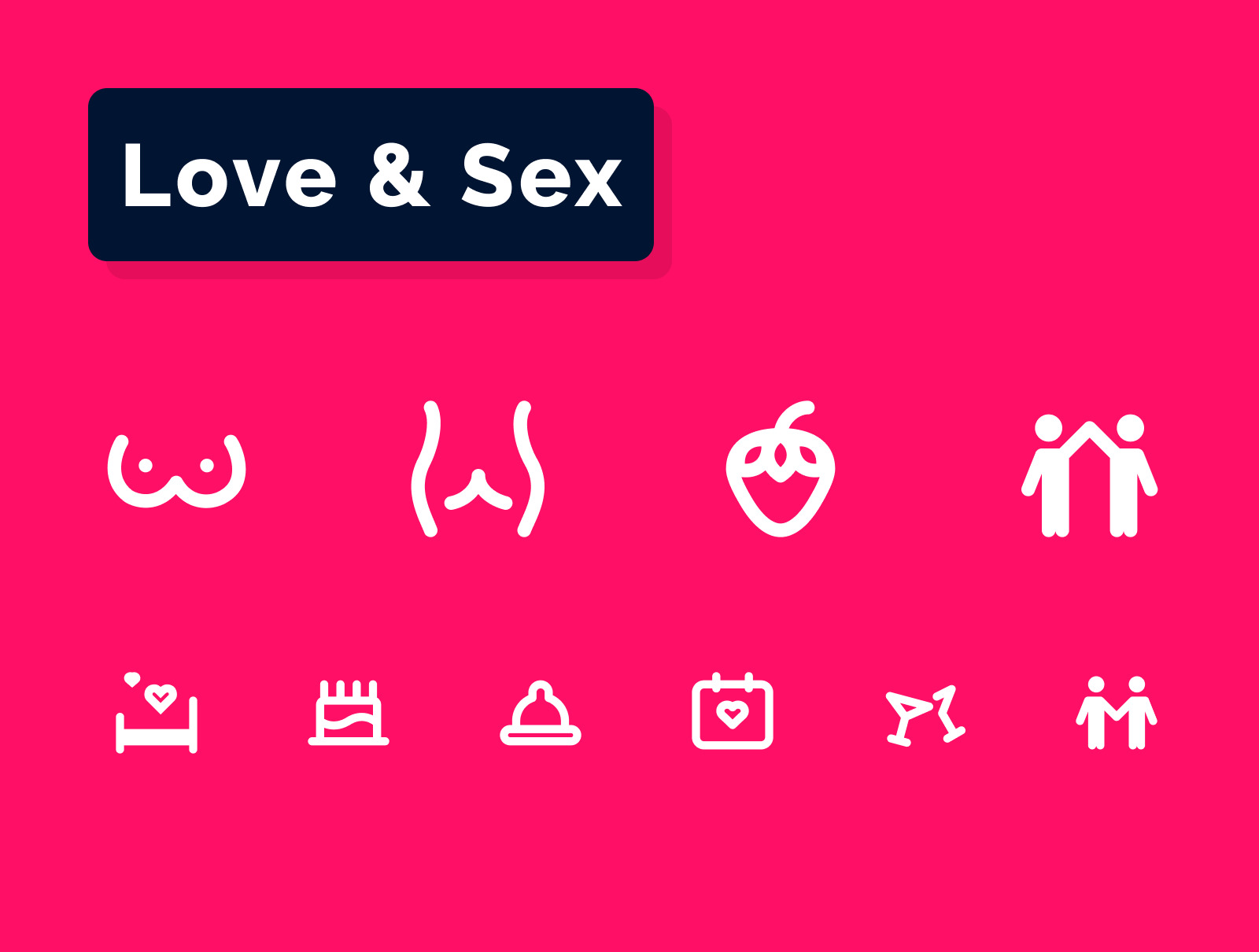Love & Sex Icons Set