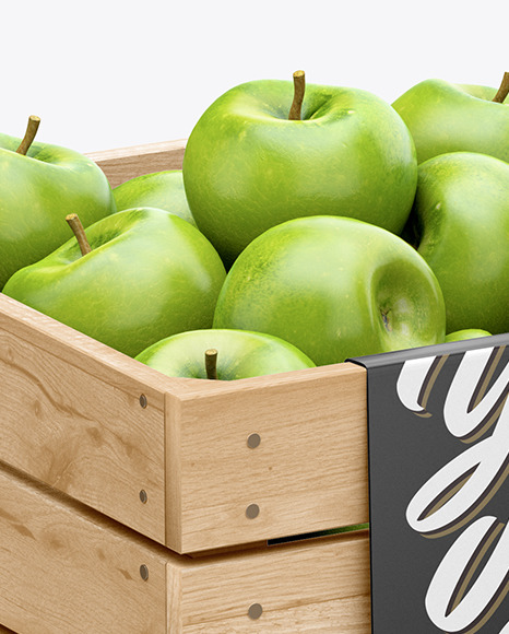 Download Crate With Green Apples Mockup In Packaging Mockups On Yellow Images Object Mockups