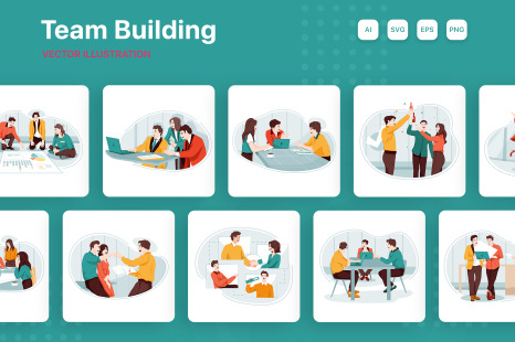 M228_Team Building Illustrations