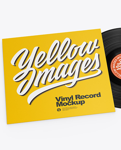 Vinyl Record Mockup PSD #2