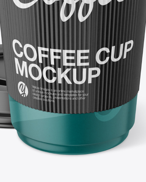 Download Paper Coffee Cup With Holder Mockup in Cup & Bowl Mockups on Yellow Images Object Mockups