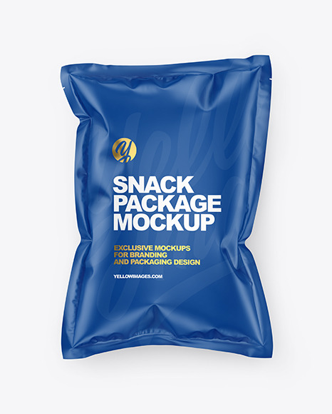 Matte Snack Package Mockup PSD #2