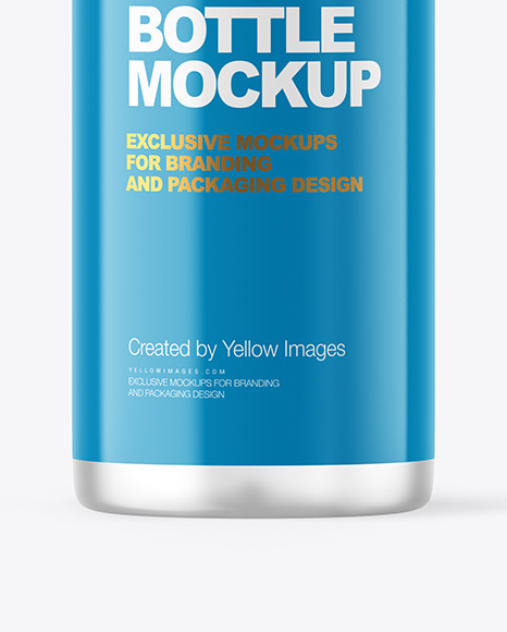 Frosted Cosmetic Bottle Mockup PSD #6