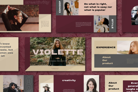 Violette Powerpoint Template