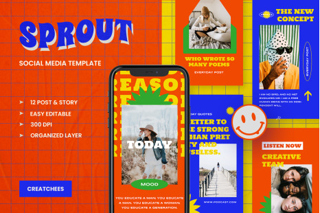 Sprout Instagarm Template